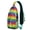 Colorful Pop Ar, variant on Chic Artistic Sling Bag for Women and Men, Rainbow Abstract Crossbody Backpack with Anti-theft Design and Multiple Compartments for Everyday Travel