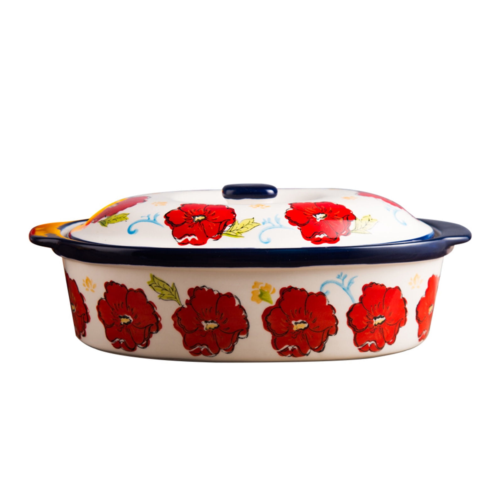 Haifle 42oz Pastaral Style Porcelain Rectangular Casserole Dishes With