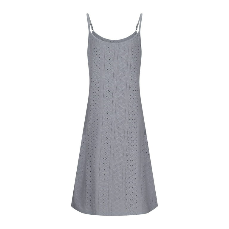 slim fit dress slacks CM-DS210007 Women Elegant Seoul Style Zip Back Flare Hem Cami Dress main image 0