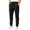 Black, variant on Men Travel Pants Zippers,Men's Casual Drawstring Trousers Relaxed Fit Pocket Design Comfortable Loose Long Pants For Outdoor And Daily Wear,Black,M