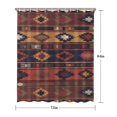 thumbnail image 5 of Boho Multicolor Ethnic Pattern with Geometric Shapes Shower Curtain 72"x84" ,Bathroom Decorative Shower Curtains Set with 12 Hooks,Modern Waterproof Washable Shower Curtain, 5 of 6