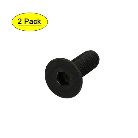 

2pcs M8x25mm 10.9 Grade Flat Countersunk Head Hex Socket Left Hand Thread Bolt