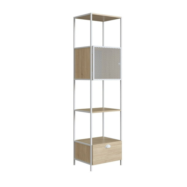 Librero Kessa Muebles Crover Blanco