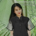 thumbnail image 4 of CTIRCHIU Lightweight Black Grooming Apron for Pets Full Coverage Hairresistant Breathable Mesh Design, 4 of 7