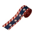 thumbnail image 2 of Lksixu Patriotic Wired Ribbon Rolls, 2.4"x 5 Yards, 2 of 4
