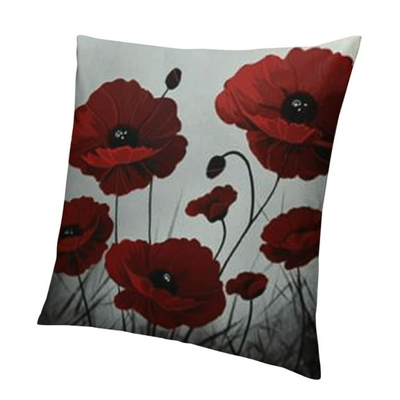 BCIIG Flower Decorative Throw Pillow Covers Outdoor Floral Pillow Cases Square Pillowcase Cushion Covers with Hidden Zipper for Sofa Home Couch Patio Living Room Decor 12x12in