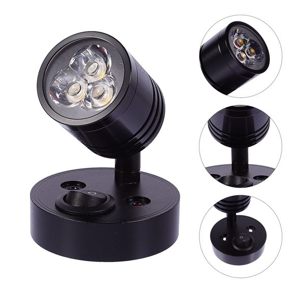 Niceauty 1Pc Black Flexible Wall Lamp for Rv and Yacht with Low Power Consumption