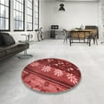 thumbnail image 4 of Ahgly Company Machine Washable Indoor Rectangle Transitional Cranberry Red Area Rugs, 6' x 9', 4 of 7