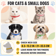 thumbnail image 7 of POITVD 18 Pack Adjustable Puppy ID Collars with Bells, Soft Nylon Paw Print Whelping Collars for Kittens, Cats and Small Dogs, 8.3–13.2 Inch, Assorted Colors, 7 of 7