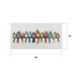 thumbnail image 5 of Yosemite Home Decor 'Birds on a Wire I' Fabric Canvas in Multi-Color, 5 of 5