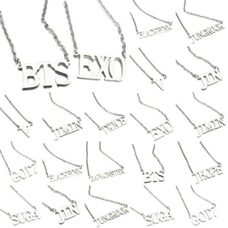 Kpop Bts Bangtan Boys Exo Got7 Twice Blackpink Name Letter Steel Pendant Necklace Hot Walmart Canada Kpop Bts Bangtan Boys Exo Got7 Twice Blackpink Name Letter Steel Pendant Necklace Hot Walmart Canada