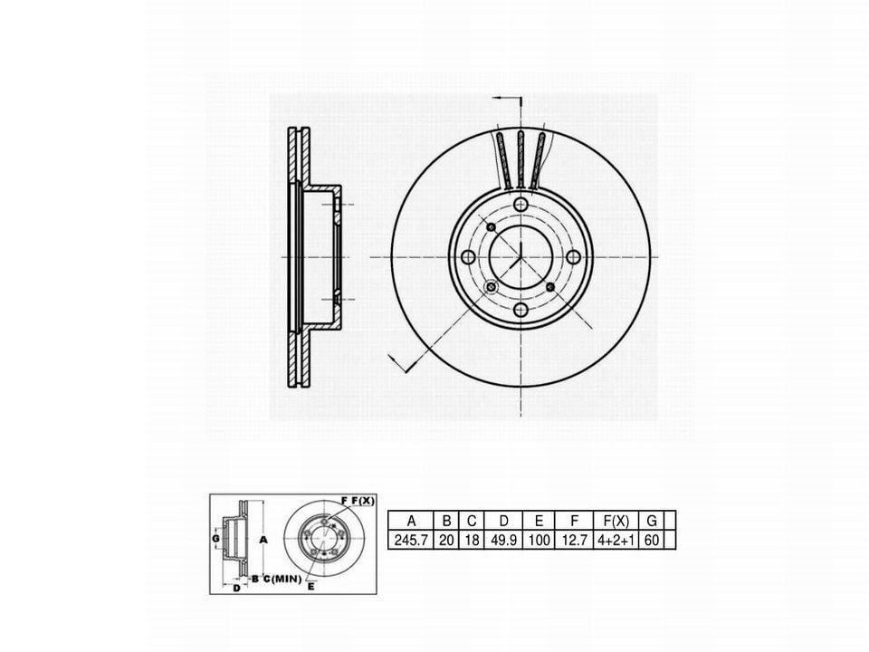 Winstop Brake Rotor, Front WS240471, Suzuki Aerio 2007-2002