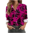 thumbnail image 2 of Karight Womens Button Down Shirt Long Sleeve Blouse, 2 of 5