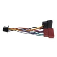 thumbnail image 1 of Bunblic 2x16Pin ISO(Female)Radio Receiver Replacement Wire Harness Cable for , Black, 2 Pcs, 1 of 8
