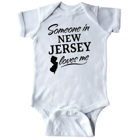 

Inktastic Someone in New Jersey Loves Me Gift Baby Boy or Baby Girl Bodysuit