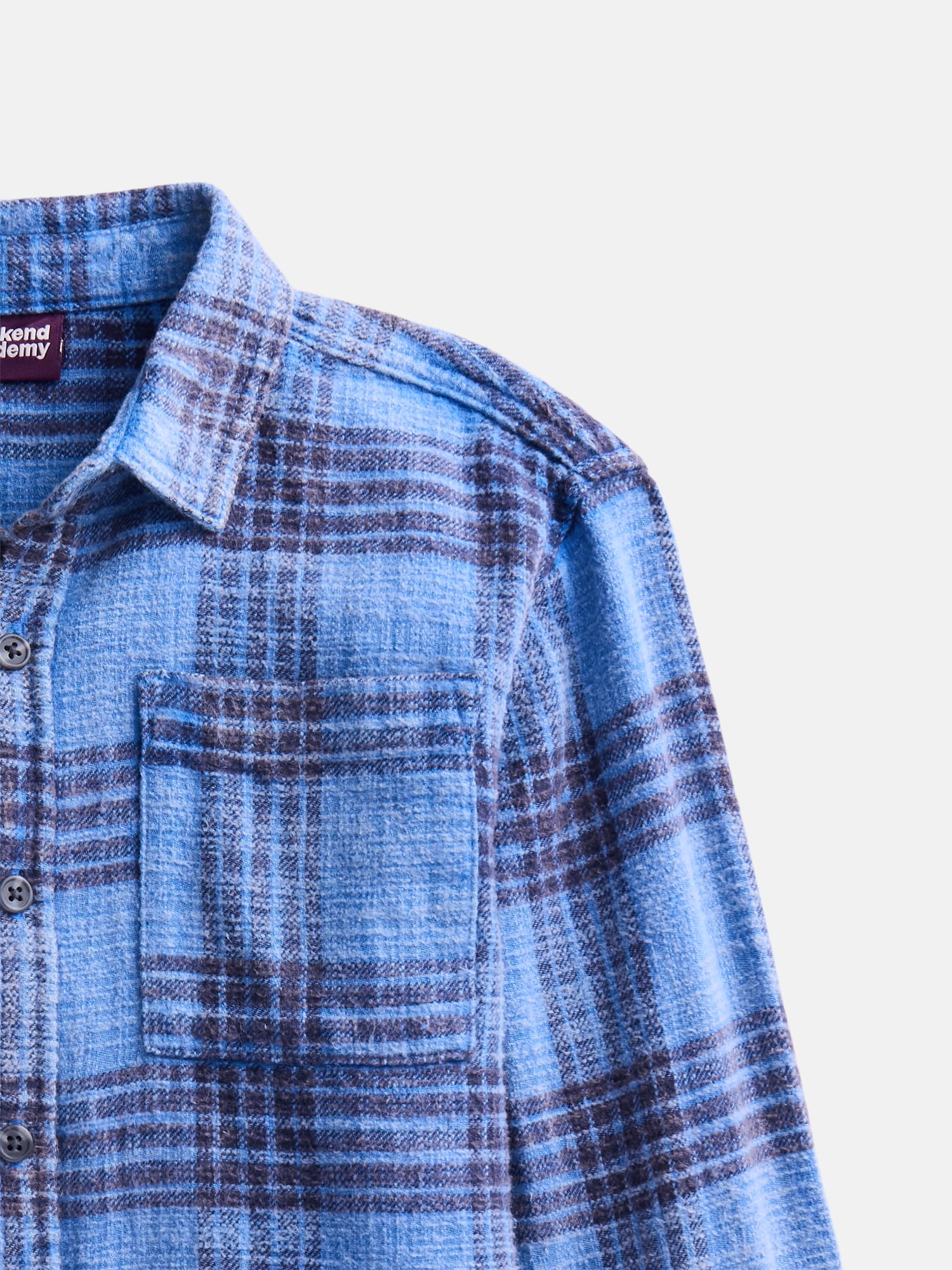 Weekend Academy Boys Garment Washed Flannel Shirt, Sizes XS-XXL