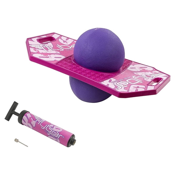 Flybar Pogo Trick Ball for Kids, Trick Board for Boys and Girls Ages 6 and up, Pink