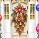 thumbnail image 4 of Cortinas Navideñas para Puertas, Campanas, Lazos, Banderines Colgantes: Fondo Fotográfico para Decoración Navideña., 4 of 6