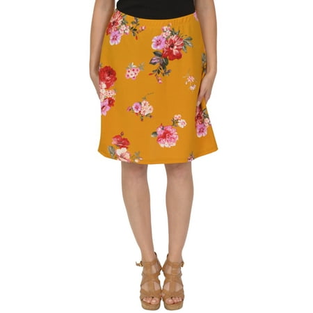 Stretch Is Comfort - Knee Length A-Line Flowy Skirt | Comfortable ...