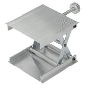 LaMaz Laboratory Lifting Platform 90x90mm Height Adjustable Measuring Tool Manual Lift Platform Silver