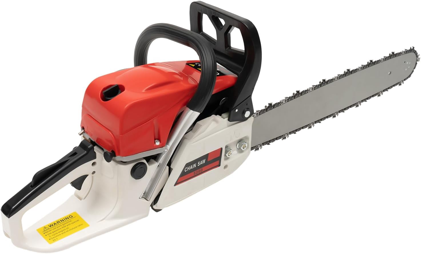 Gasoline Chain Saw 62CC 20-inch Saw Chain, Cutting Tool, EfficientWood Cutting, Logging And Ranch, Farm Durable Design, Silent Design Safe To Use,Shockproof Handle