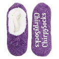thumbnail image 2 of BambooMN Women's Fancy Yarn Slippers Non-Slip Cozy Lined - Purple - Medium - 1 Pair, 2 of 6