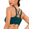 thumbnail image 2 of SWSMCLT Women's Sports Bras Soft Light Thin Fitted Yoga Shirt Yoga Top Workout Fashion Summer Scoop Neck Fall Cami Green 18, 2 of 4