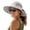light gray, variant on Summer Womens Sun Hat with Ponytail Hole Beach Hiking Wide Brim UPF 80+ Outdoor Protection Foldable Bucket Hat