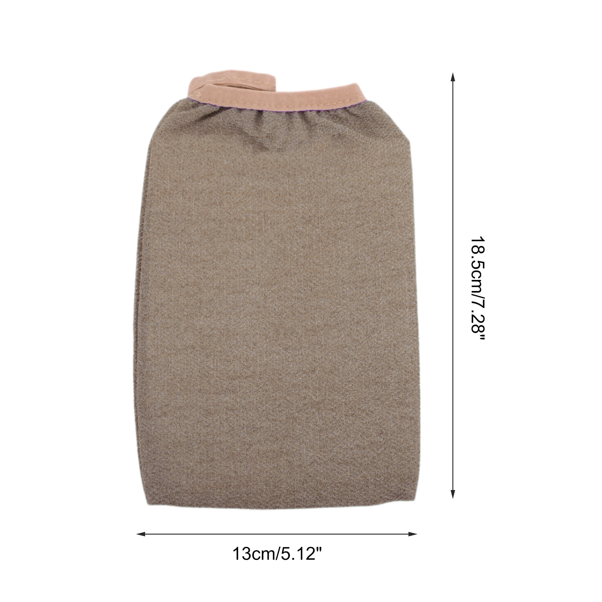 Unique Bargains Gloves Bath Towel for bathroom 5.12"x7.28" 1 Pc Brown