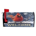 thumbnail image 3 of Ryvnso Mailbox Cover Cardinal and Welcome Magnetic Mailbox Wrap Standard Size 21x18 Inch, 3 of 8