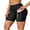 Deep Black, variant on Charmo Womens Swim Shorts High Waist Swimsuits Shorts Swim Short with Pockets