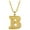 B, variant on Fiaya Women Initial Necklace for Women Dainty Gold Letter A-Z Pendant Choker Necklace Alphabet Name Necklace Cute Personalized Name Necklace Jewelry Gifts (W)