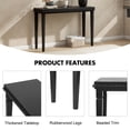 thumbnail image 3 of DAJU Black Console Table for Entryway Long Sofa Table with Decorative Beaded Trim Wood Console Table for Living Room,Entrance,Hallway, 3 of 12