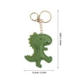 thumbnail image 2 of OUNONA Dinosaur Keychain Green PU Cute Animal Key 1 Pack Car Keys Accessory for Purses and Bags, 2 of 7