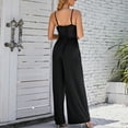 thumbnail image 3 of Defitshape Women's Cami Jumpsuit V Neck Backless Jumpsuits Fashion Comfy Adjustable Shoulder Straps Black Medium, 3 of 3