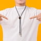 thumbnail image 1 of Bolo Tie , Moda American Western Cowboy Oval Retro Accesorios de vestuario Suéter de cadena para vacaciones, regalo de cumpleaños, fiest Bronce Fernando Corbata de bolo, 1 of 8