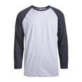 thumbnail image 1 of 247 Frenzy 247-MBT002 CGY-XL Mens Essentials Top Pro Long Sleeve Baseball T-Shirt, Charcoal & Heather Gray - Extra Large, 1 of 1