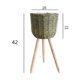thumbnail image 1 of Maceta de suelo para flores, cesta de madera de ratán, de madera, sencilla, tejida, para sala de estar, balcón, 1 of 1