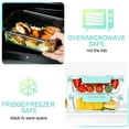 thumbnail image 5 of Glass Food Storage Containers with Lids, Meal Prep Airtight and Leak-Proof, 5-Pack 36 oz (4.5 Cups) Lunch Box for Microwave, Oven, Freezer and Dishwasher, 5 of 5