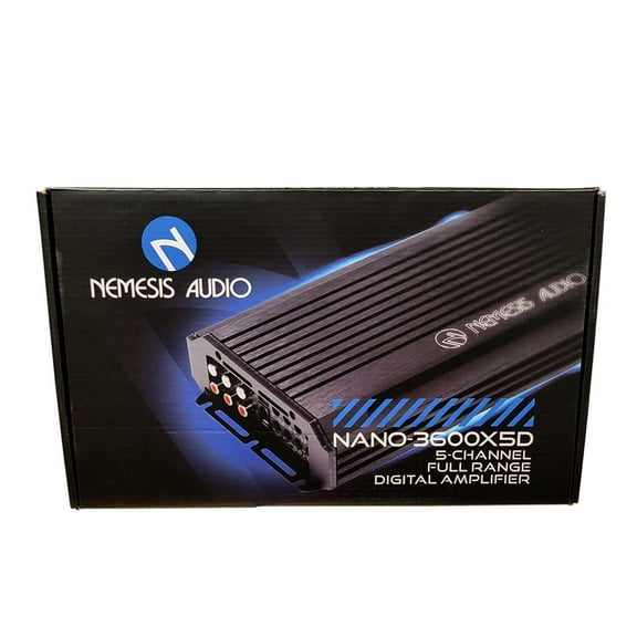 Nemesis Audio NANO-3600X5D 5-Channel 2000W Max Full-Range Digital Car Amplifier