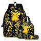 thumbnail image 1 of Bolsa de pokemon pikachu mochila estuchera de tres piezas, 1 of 4