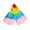 Multicolor1, variant on 1Pair Silicone Swim Fins Lightweight Training Flippers For Pool Open Water Swimming(Multicolor1-39Cm)