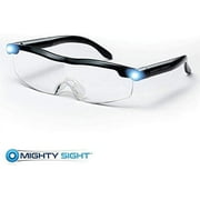 Mighty Sight Magnifying Glasses with LED Light & Travel Case - Great Eyeglasses for Readers, Women, Men, Kids - Use for Close Work or Reading Small Print & Labels - As Seen on TV