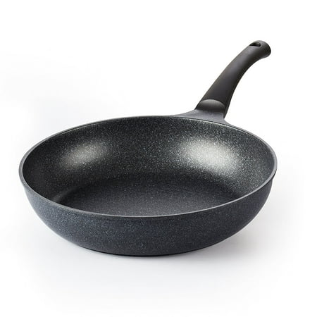 Cook N Home 12-Inch/30cm Nonstick Marble Coating Saute Fry Pan, (Best 12 Inch Saute Pan)