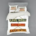 thumbnail image 2 of Ambesonne Live Laugh Love Bedding Set 3 Pcs, Rusty Signs, Twin XL, Multicolor, 2 of 3
