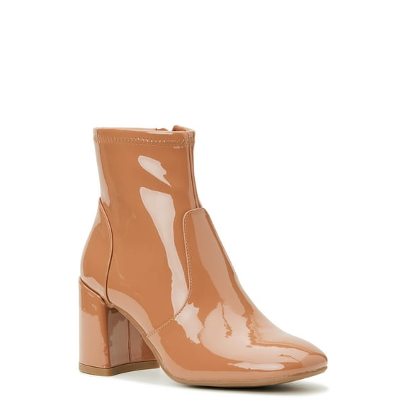 Madden NYC Women's Side Zip Heeled Bootie