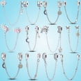 thumbnail image 2 of Charms Top Sale 925 Flor Cadena De Seguridad Encantos Abalorios Se Adapta A La Pulsera Original pandora Colgante Mujer Moda Joyería Fina Gao Jiahui unisex, 2 of 2