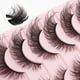 thumbnail image 4 of Pestañas Pestañas postizas 30 pares 21 mm Pestañas de ojo de gato Fluffy Wispy D Curl Volumen Tira a granel Pestañas de aspecto natural Conjuntos Paquete Pestañas de visón falso, 4 of 5