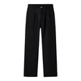 thumbnail image 6 of hoksml Women's High Waist Button Fly Wide Leg Linen Pants, Casual Cotton Blend Trousers with Pockets, 6 of 6