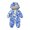 Blue, variant on Godderr Newborn Girls Boys Snowsuit Winter Down Jacket Hooded Romper Jumpsuit Outwear Autumn Long-Sleeved Jacket for 0-24M